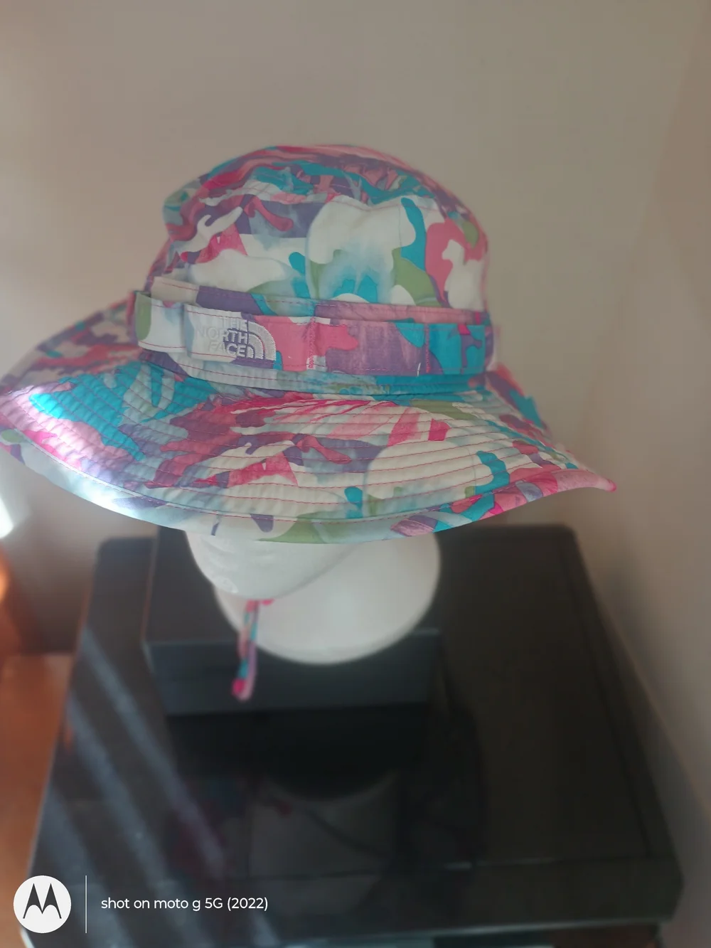 North Face Youth Sun Bucket Hat - Pink, Teal And Purple Size S/P